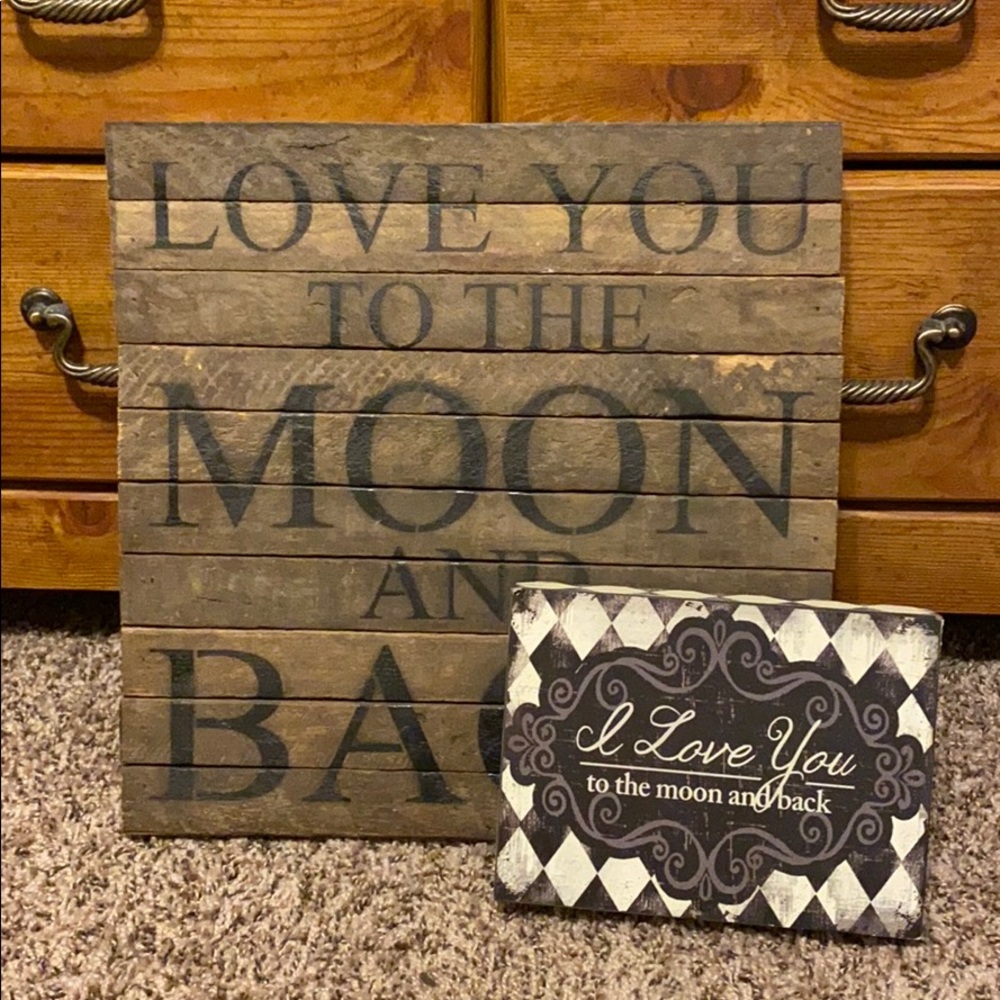 “I love you to the moon and back” House decor! ✨